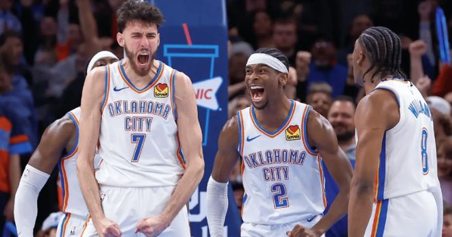 NBA剩余赛程难度排名！雷霆四战掘金，5